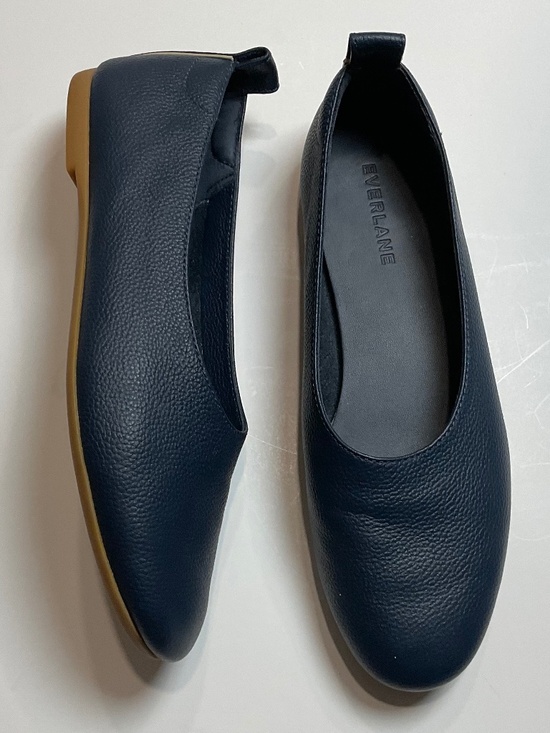Everlane Shoes - EVERLANE The Day Glove Flats in Blue Italian Leather Size 5.5